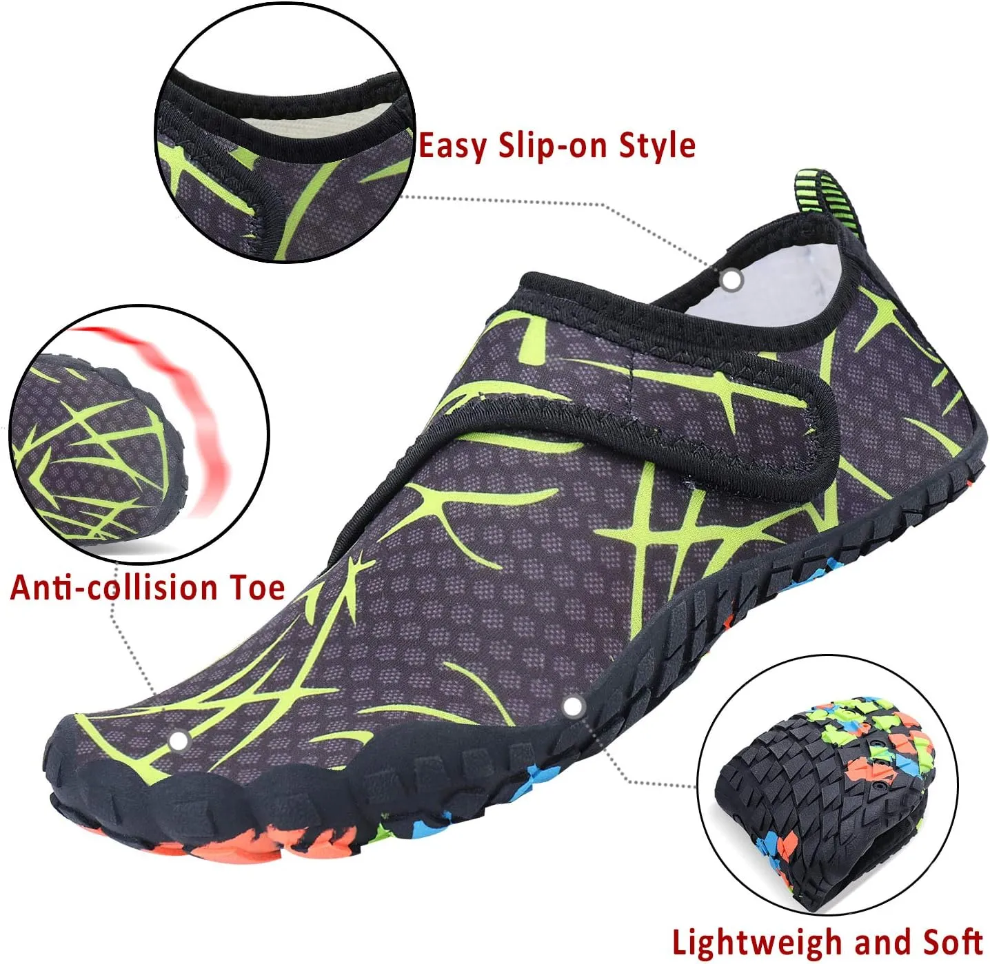 Mens Womens Water Shoes Sports Quick Dry Barefoot Athletic for Swim Diving Surf Aqua Pool Beach Yoga