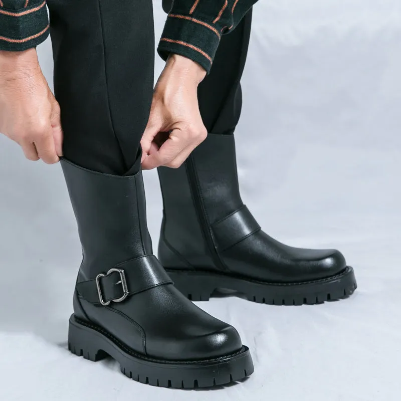 MLB LTHR-11 Rugged Mid-Calf Boots