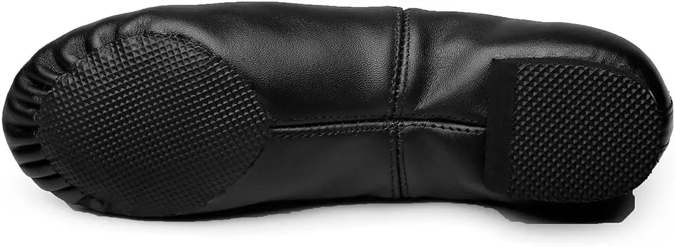 MSMAX Leather Jazz Dance Shoes for Women Men Lace up Ballet Dance Sneakers for Boys Girls