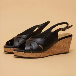 Mysha Peep Toe Wedges