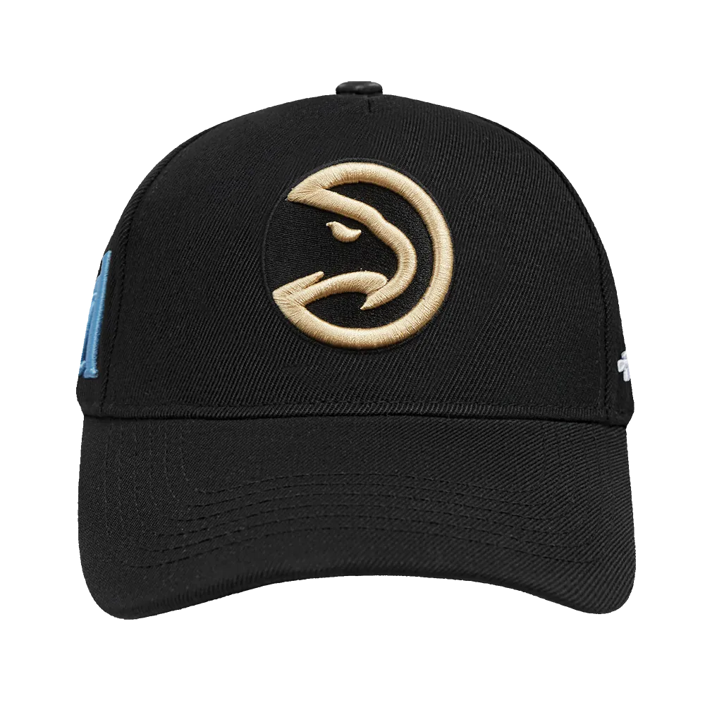 NBA ATLANTA HAWKS CITY EDITION 24-25 PINCH FRONT SNAPBACK HAT (BLACK)