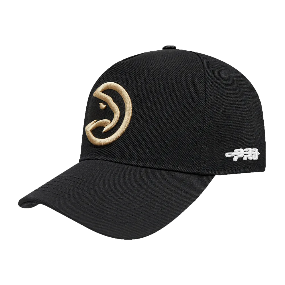 NBA ATLANTA HAWKS CITY EDITION 24-25 PINCH FRONT SNAPBACK HAT (BLACK)