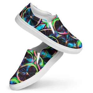 Neon Citrus Women’s Slip-On Canvas Shoes