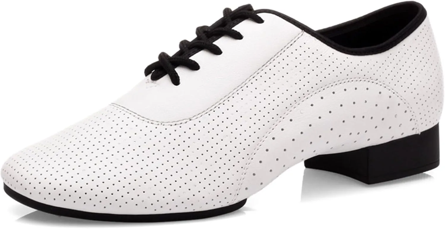 ONAIC Men's Latin Dance Shoes Professional Ballroom Modern Dance Performance Shoes for Outdoor Comfort Lightweight