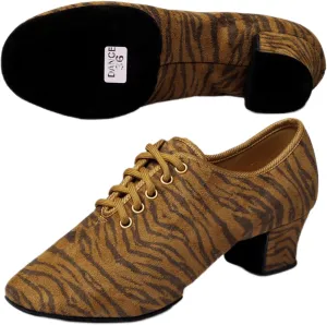 ONAIC Women's Ballroom Practice Shoes Lace-Up Modern Salsa Dance Shoes Performence Latin Dance Shoes