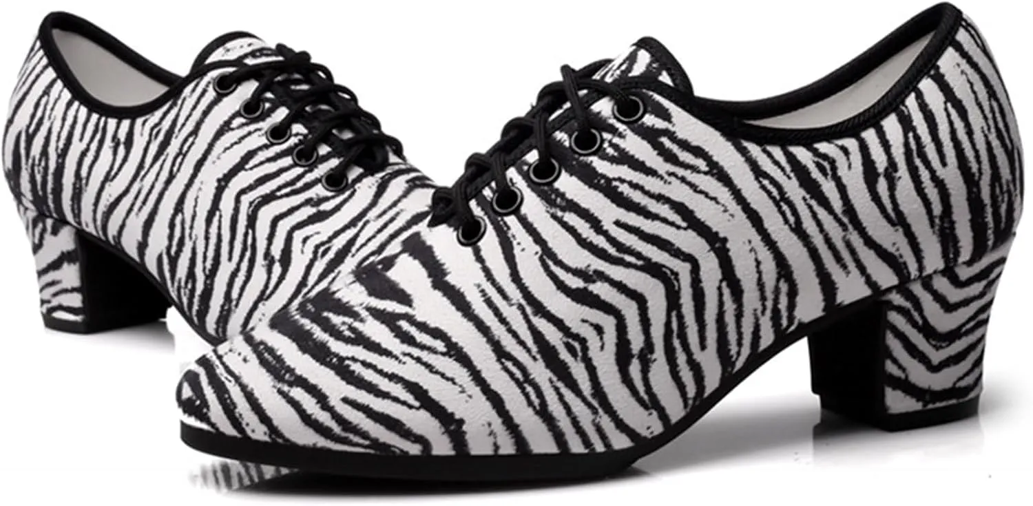 ONAIC Womens Standard Ballroom Dance Shoes Lace Up Practice Latin Dance Shoes Breathable Modern Salsa Dance Performance Shoes