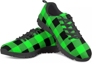 PinUp Angel Buffalo Plaid Walk Shoes Lightweight Breathable Athletic Gym Casual Tennis Shoes