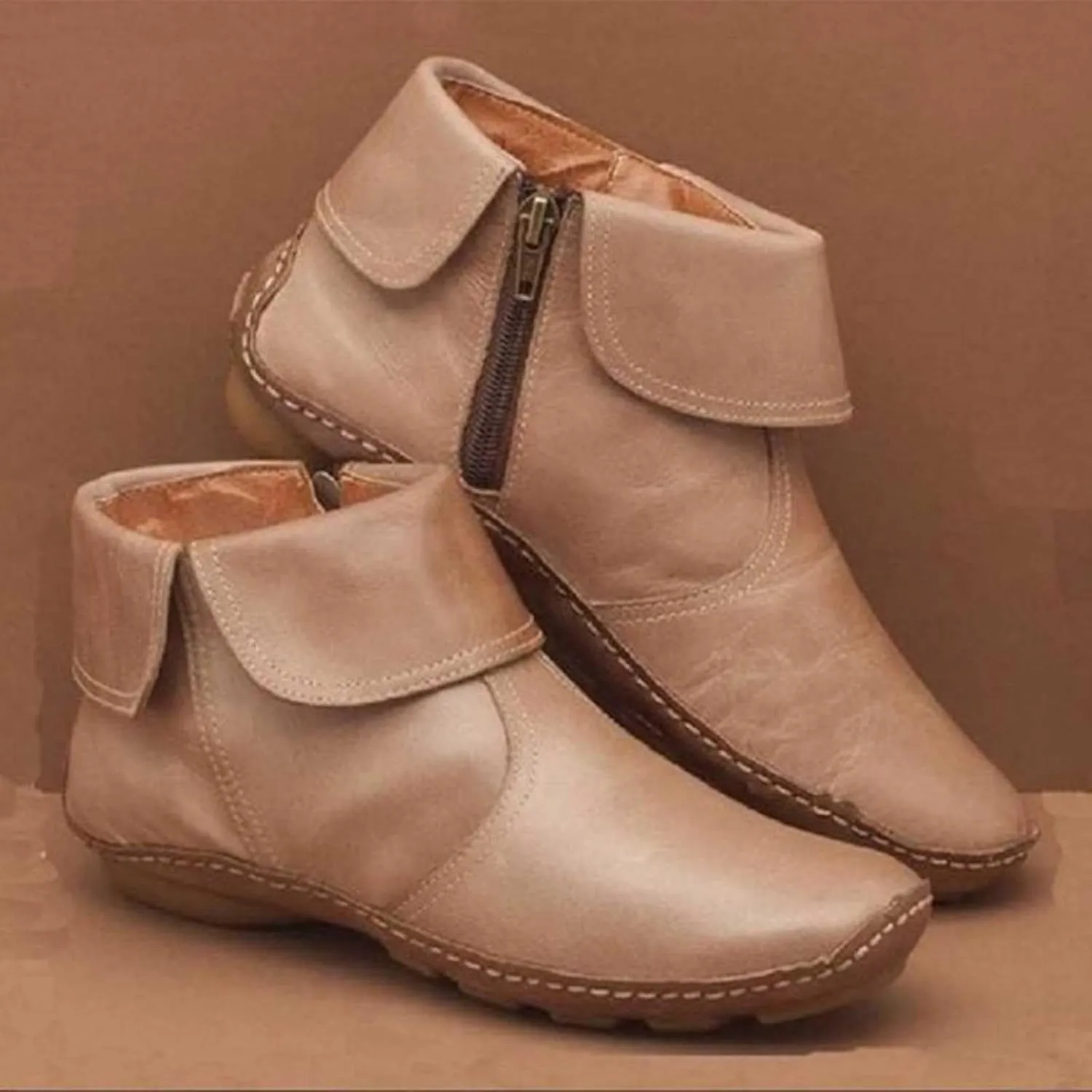 Platform Boots for Women Ankle Black Dress Booties for Women Mens Casual Boots Leather Pointed Toe Bootie for Women Keep Warm Flat Bottom Slip on Pointed Toe Leather Casual