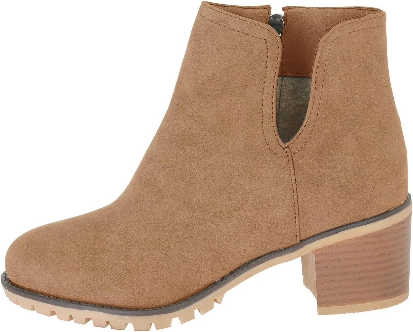 Platform Boots for Women Ankle Comfortable Booties for Women Mens Casual Boots Leather Womens Work Boot Flat Heel Closed Toe Pointed Toe Mid Heel Slip On