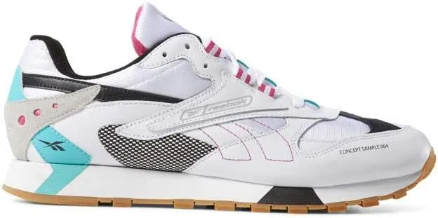 Reebok Classic Leather ATI 90s (White/Teal/Black/Grey/Pink) Men's Shoes DV5373