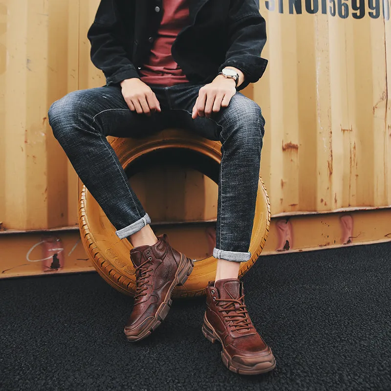 Retro Plus Velvet Warm Martin Boots