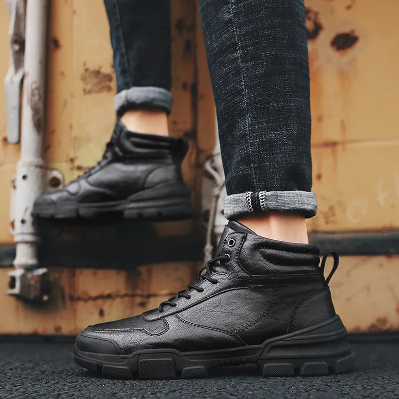 Retro Plus Velvet Warm Martin Boots