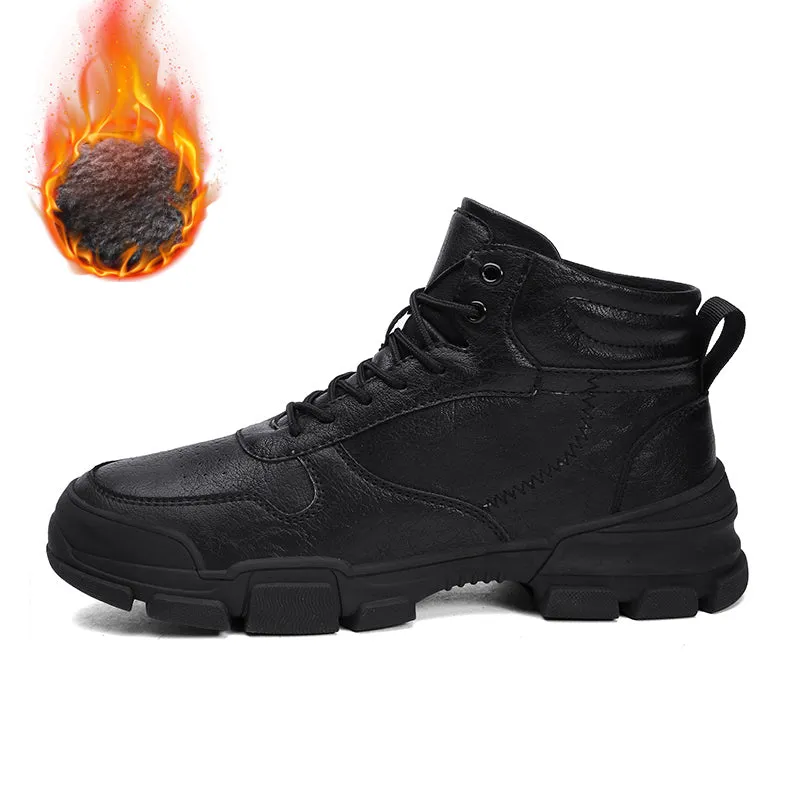 Retro Plus Velvet Warm Martin Boots