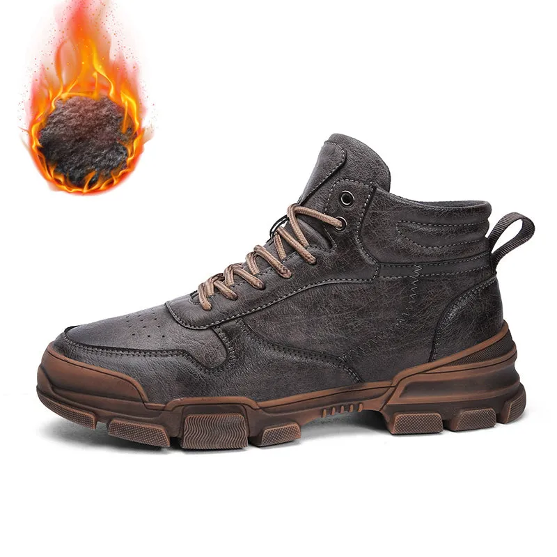 Retro Plus Velvet Warm Martin Boots