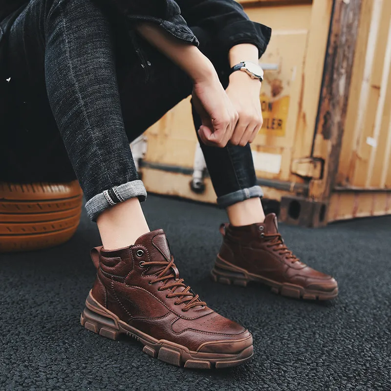 Retro Plus Velvet Warm Martin Boots