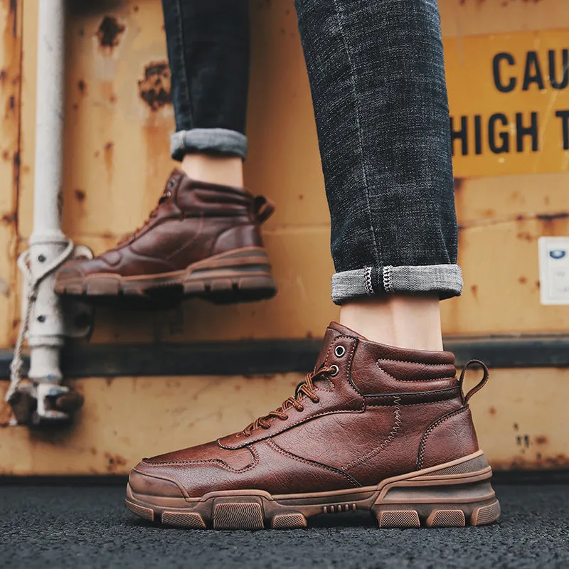 Retro Plus Velvet Warm Martin Boots