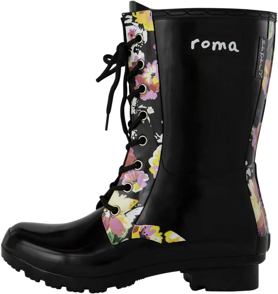 Roma Women's EPAGA Short Lace-up Rain Boots