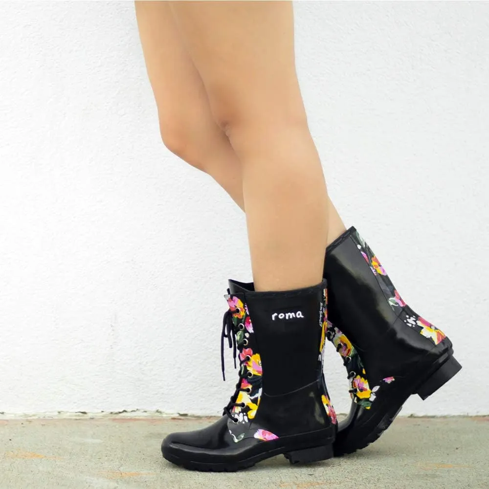 Roma Women's EPAGA Short Lace-up Rain Boots