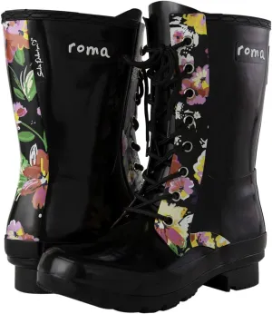 Roma Women's EPAGA Short Lace-up Rain Boots
