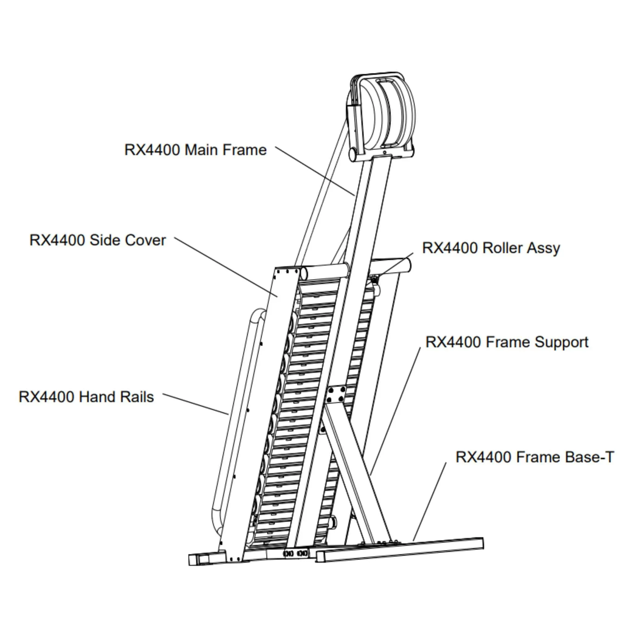 Ropeflex RX4400 Spartan Climb Rope Climbing Tread Machine