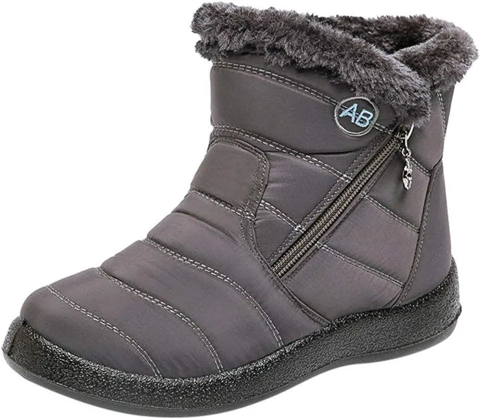 SBGMoSJ Short Winter Boots Extra Wide for Women Waterproof Snow Non Slip Winter Boots Waterproof Fashion Winter Boots for Women 2023 Womens Waterproof Boots Botas De Invierno Para Mujer Con Tacones