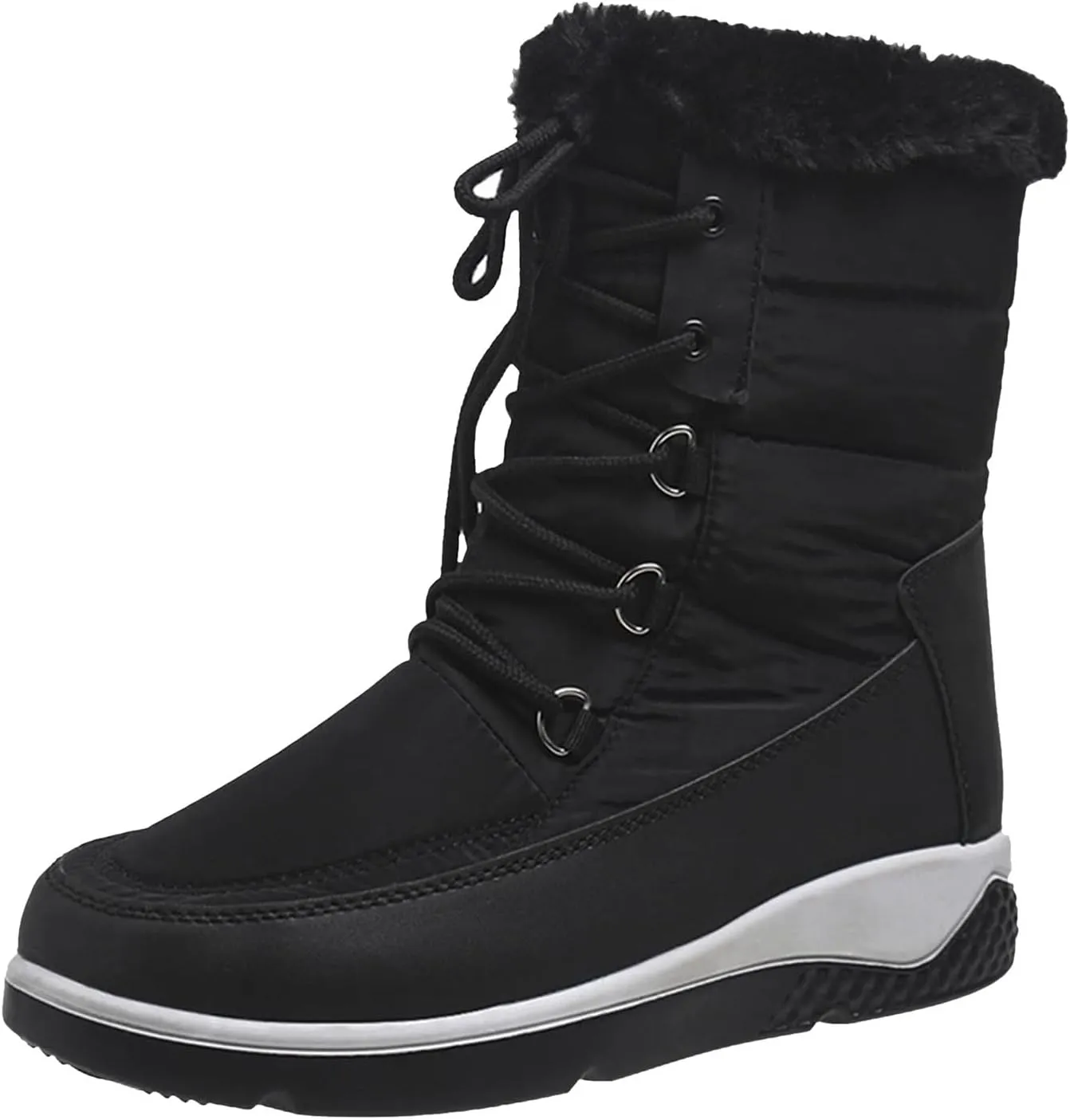 SBGMoSJ Waterproof Winter Boots Women Zipper Womens Winter Boots Waterproof Zipper Fuzzy Knee High Winter Boots for Women Women's Winter Boots Winter Dress Boot for Women 2023