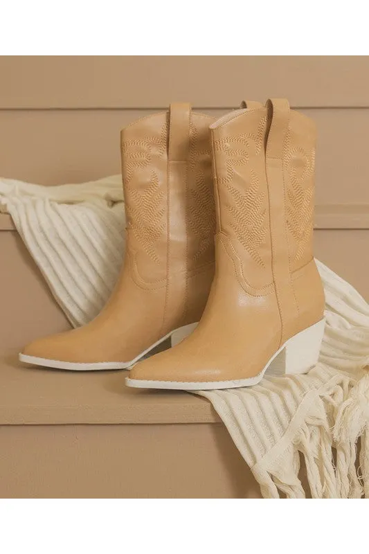 Sephira - Western Heeled Cowboy Boot
