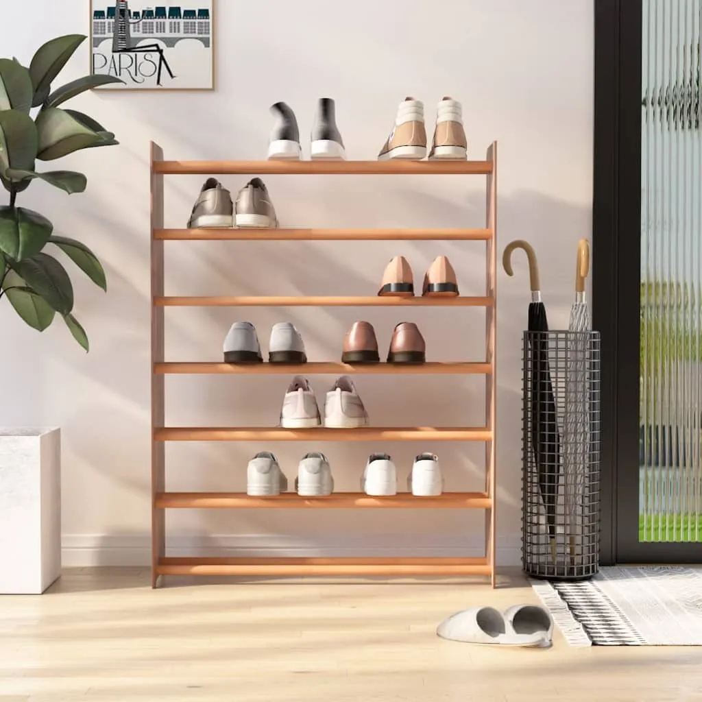 Shoe Rack Brown 90x24x117 cm Engineered Wood