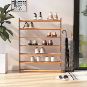 Shoe Rack Brown 90x24x117 cm Engineered Wood