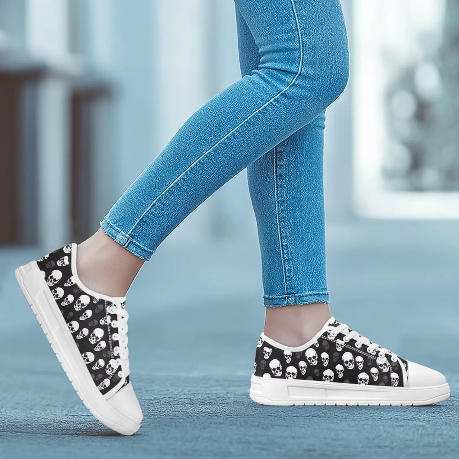 Sneakers for Women Shoes Footwear Memory Foam Insole Lightweight and Non-Slip Sole Lace Up Fashion Sneaker
