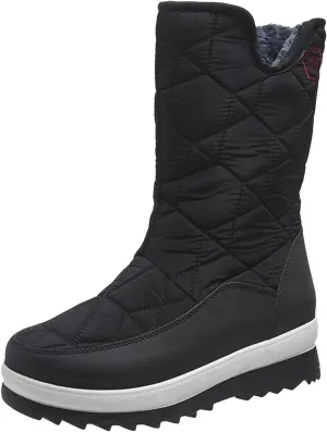 Snow Boots for Women Waterproof Non Slip Wide Womens Boots Winter Ankle Womens Wide Width Snow Boots with Zipper Boots for Snow Woman Winter Boot for Women Size 5.5