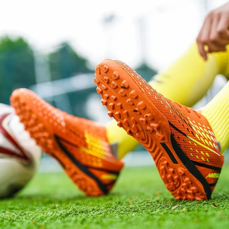 Soccer Cleats for Mens Womens Soccer Shoes High-Top Soccer Spikes Shoe Football Boots Big Boy's Training Sneaker Outdoor Indoor Running Shoes