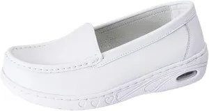 Step-in Healthcare Nurse Shoes,Comfortable Oil and Slip-Resistant Chef Work Shoes for Women Food Service,Breathable Loafers Nursing Shoes Women,for Medical Workers/Kitchen