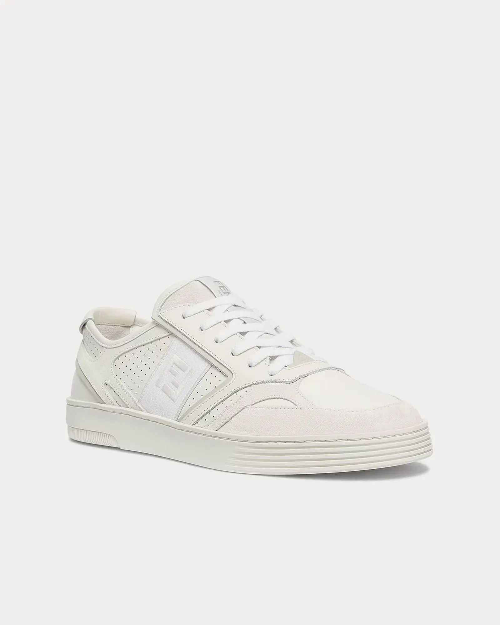 Step Leather White Low Top Sneakers