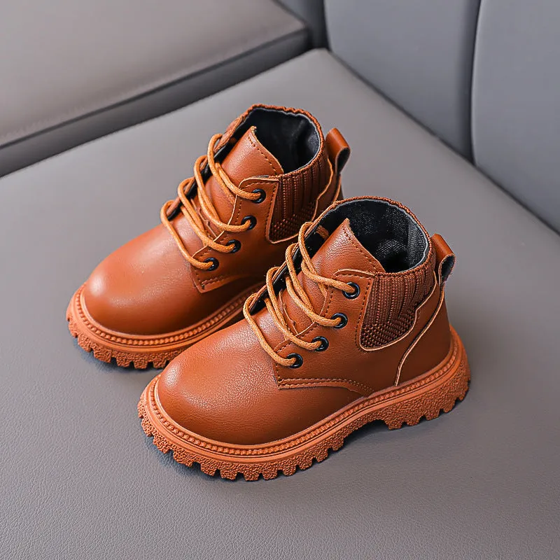 Suede Leather Baby Martin Boots