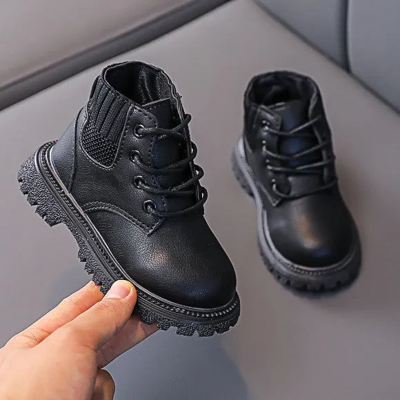 Suede Leather Baby Martin Boots