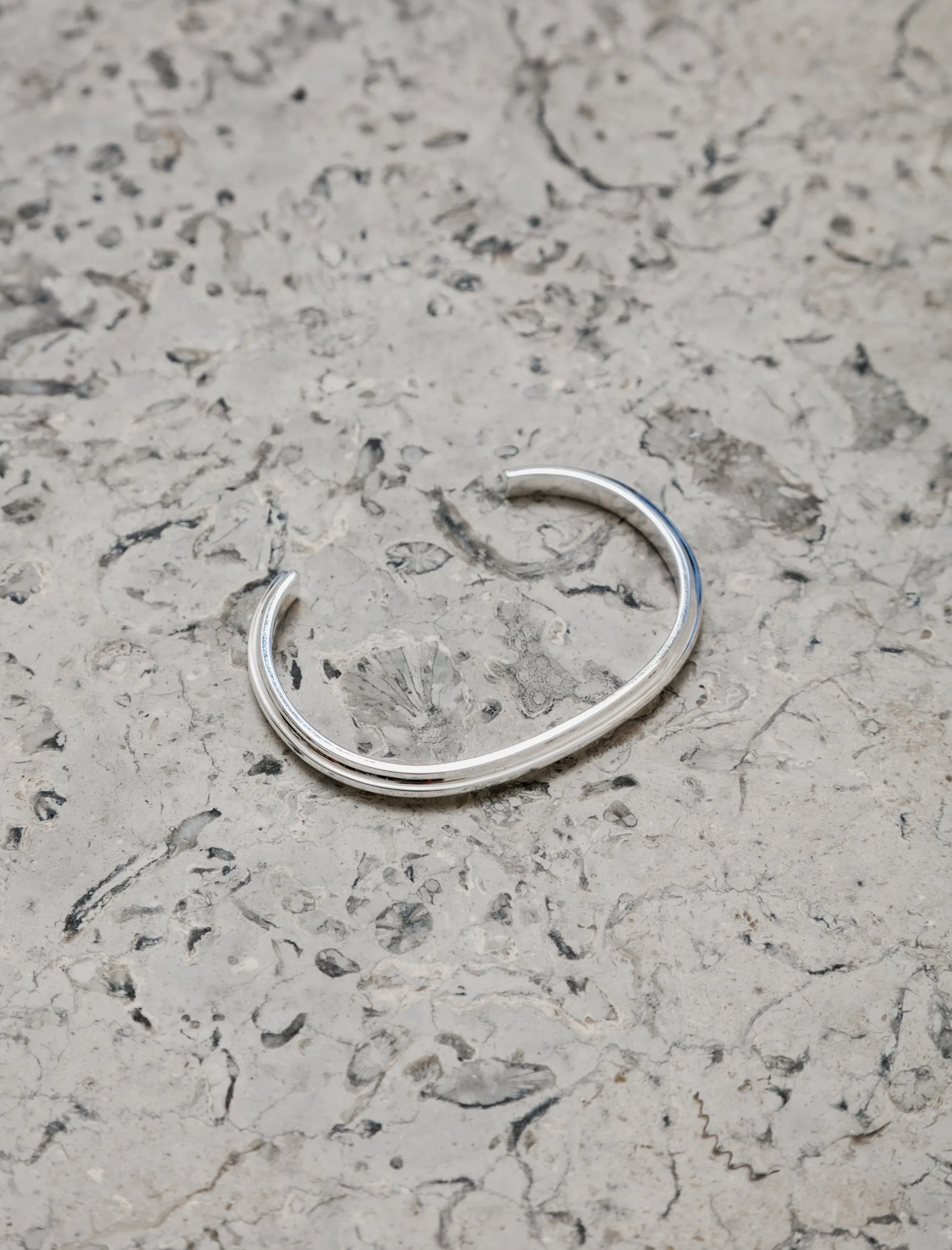 T-Beam Bracelet Polished Silver