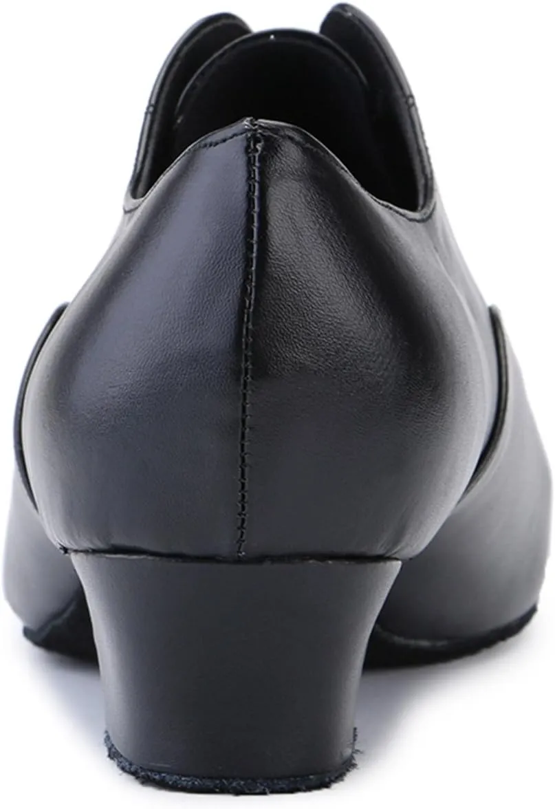 TDA Men's Classic Lace-up Leather Tango Ballroom Salsa Latin Dance Wedding Shoes