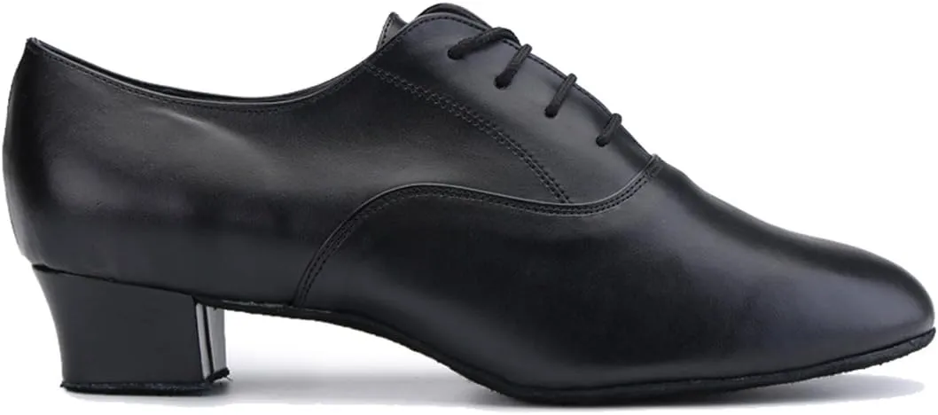 TDA Men's Classic Lace-up Leather Tango Ballroom Salsa Latin Dance Wedding Shoes