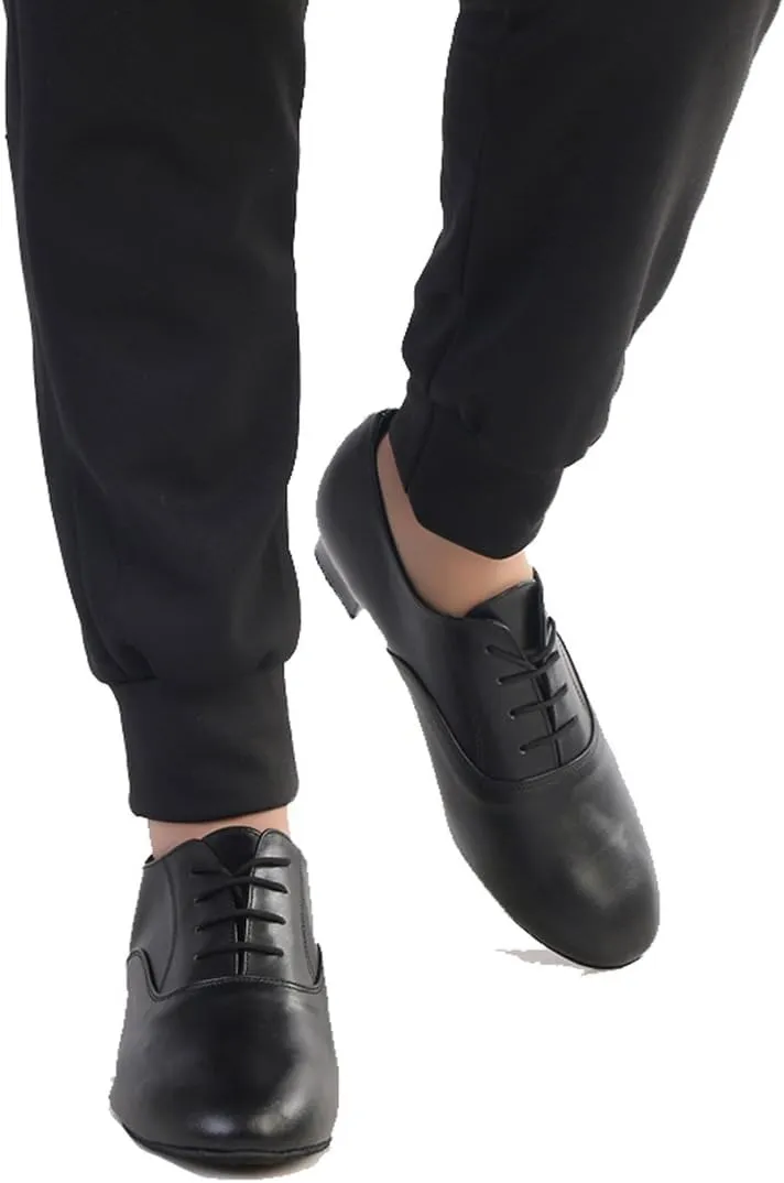TDA Men's Classic Lace-up Leather Tango Ballroom Salsa Latin Dance Wedding Shoes