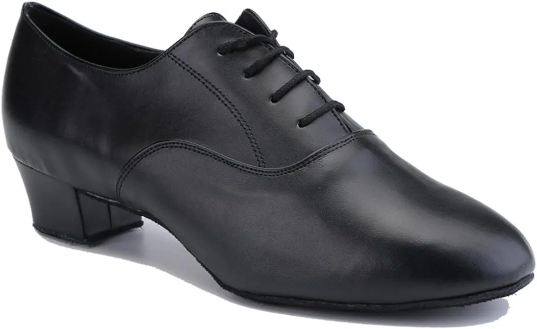 TDA Men's Classic Lace-up Leather Tango Ballroom Salsa Latin Dance Wedding Shoes