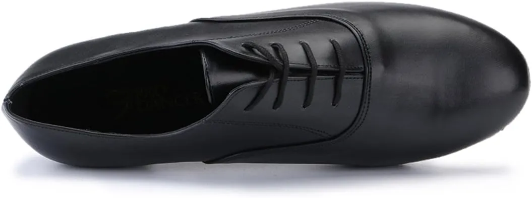 TDA Men's Classic Lace-up Leather Tango Ballroom Salsa Latin Dance Wedding Shoes
