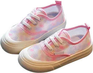 Toddler Little Kid Canvas Shoes Girls Low top Slip on Hook and Loop Casual Running Shoes Fashion Sneakers