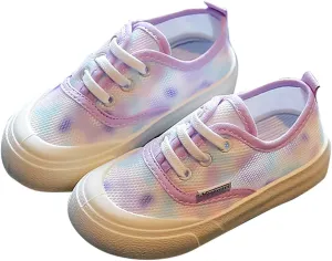 Toddler Little Kid Canvas Shoes Girls Low top Slip on Hook and Loop Casual Running Shoes Fashion Sneakers