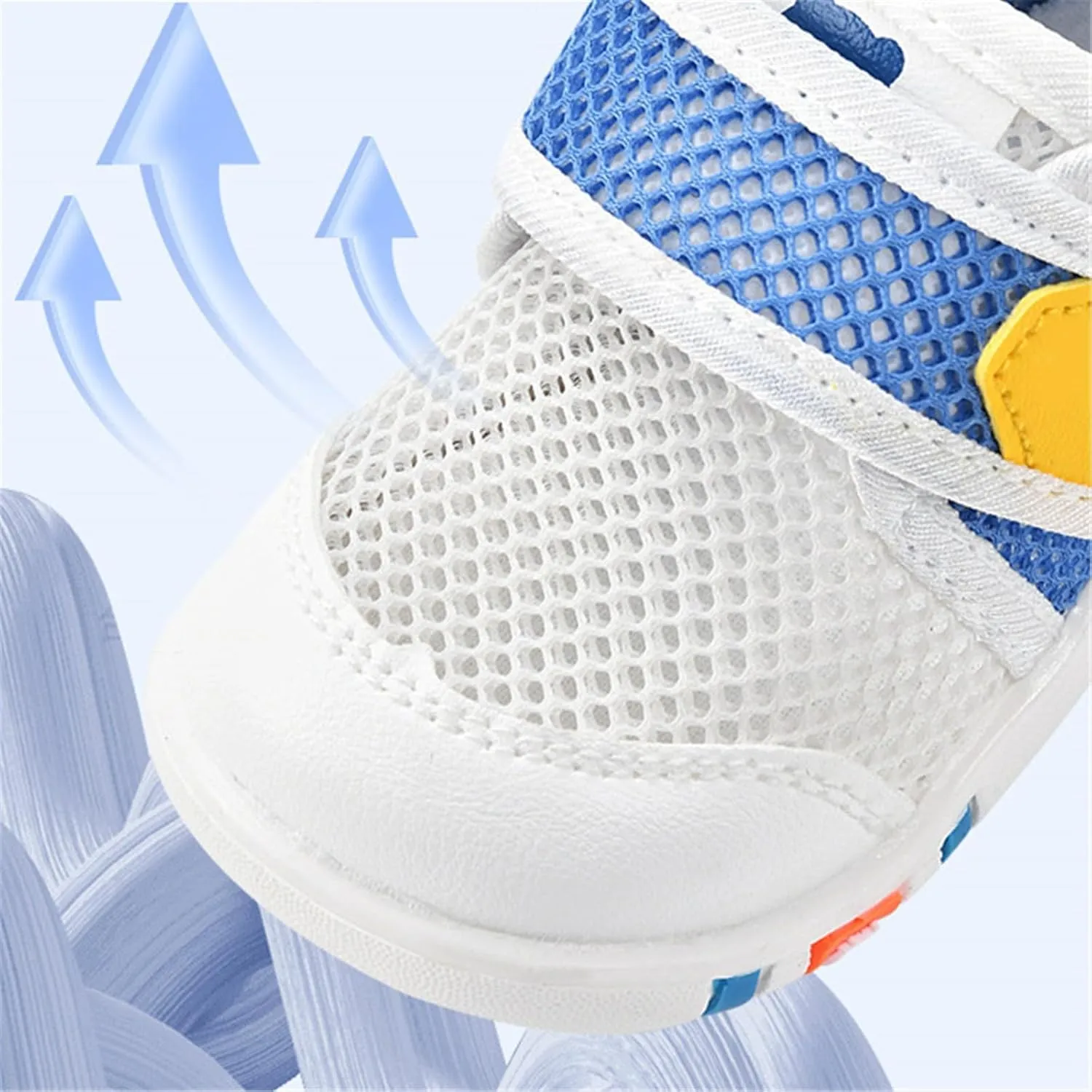Toddler Mesh Sneakers Baby Boys & Girls Barefoot Shoes Lightweight Breathable Walking Running Tennis Sport Shoes