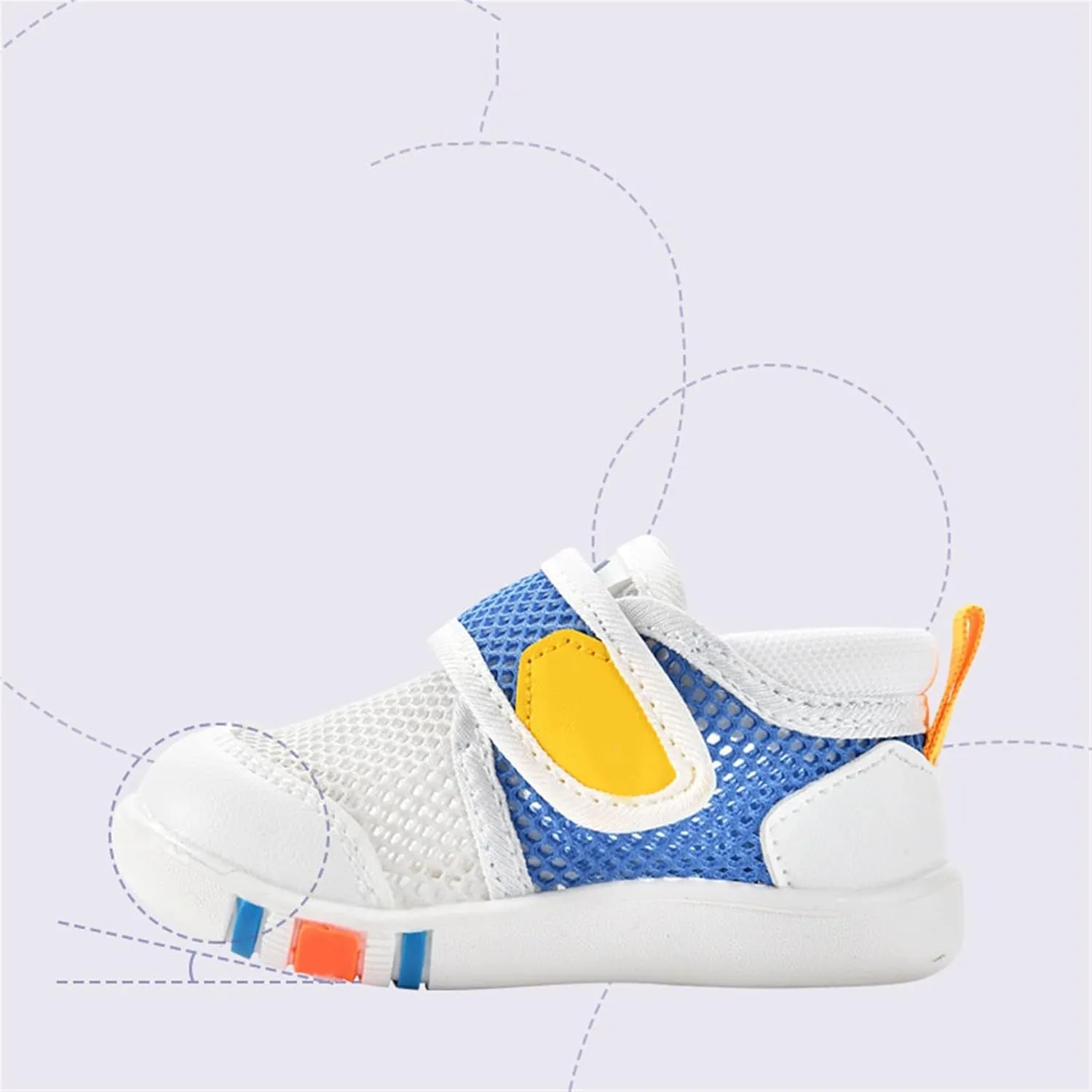Toddler Mesh Sneakers Baby Boys & Girls Barefoot Shoes Lightweight Breathable Walking Running Tennis Sport Shoes