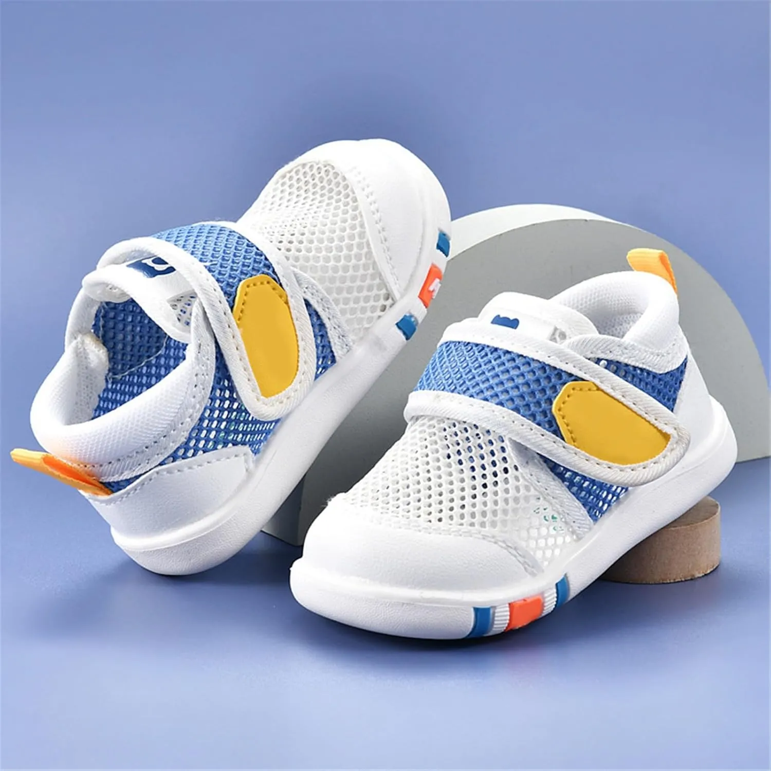 Toddler Mesh Sneakers Baby Boys & Girls Barefoot Shoes Lightweight Breathable Walking Running Tennis Sport Shoes