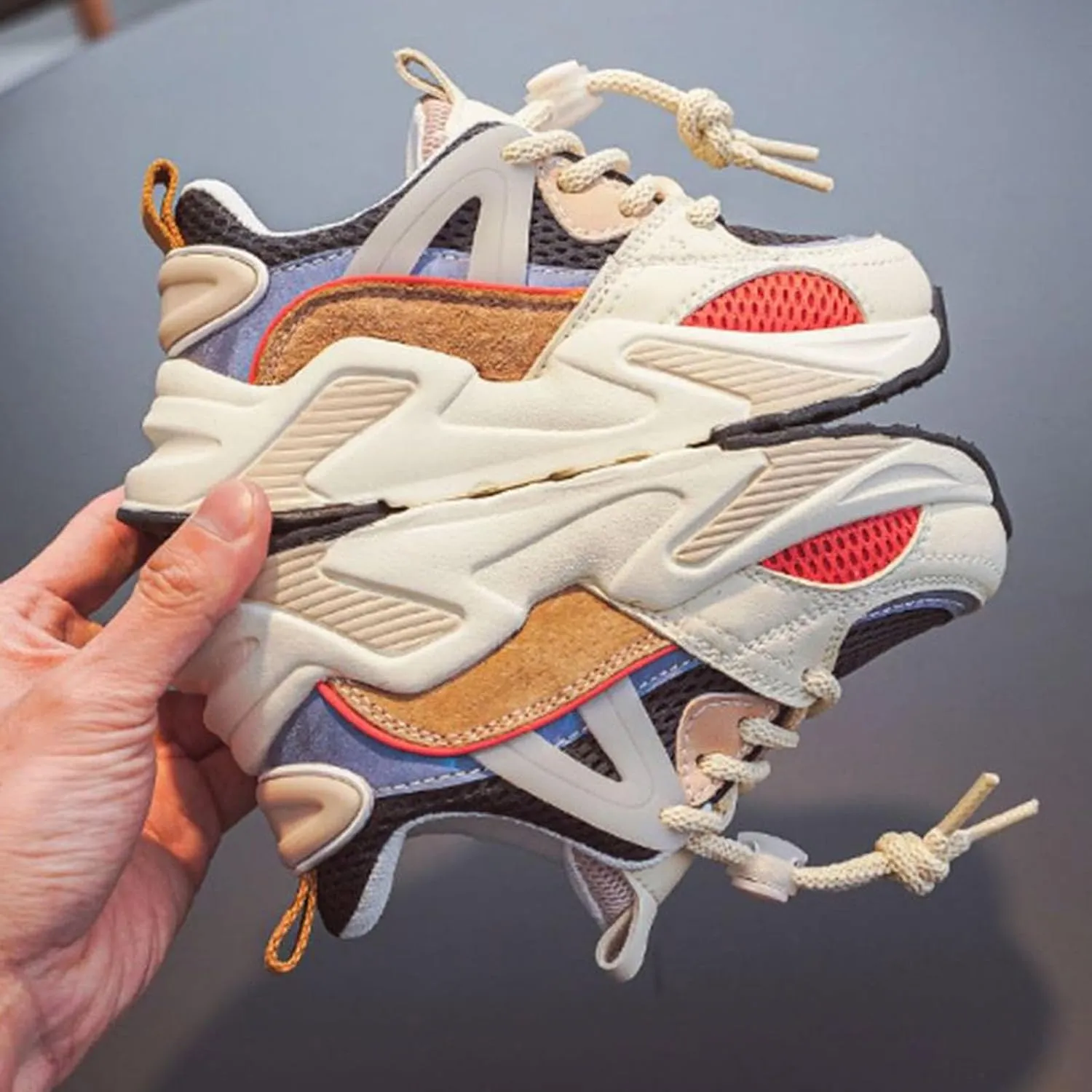 Toddler Shoes Boys Girls Breathable Tennis Running Shoes Athletic Sport Fashion Sneakers Kids Lace up Slip on Shoes