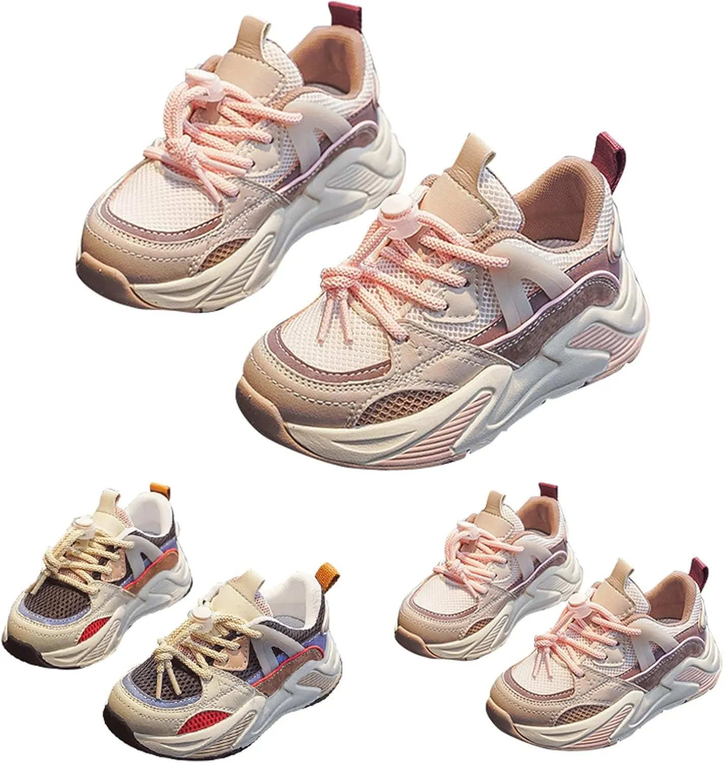 Toddler Shoes Boys Girls Breathable Tennis Running Shoes Athletic Sport Fashion Sneakers Kids Lace up Slip on Shoes