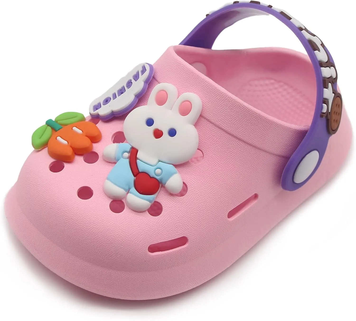 Toddler Shoes Clogs Slide Sandals for 0-8yrs Kids Unisex for Girls and Boys Garden Shoes Cartoon Slides Slip-Resistance Sandals Beach Pool Slippers